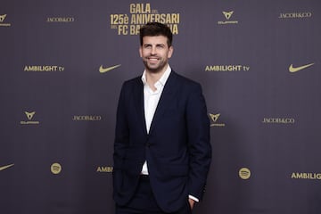 Gerard Piqué, exfutbolista del Barcelona,en la alfombra roja del gran Teatro del Liceu.