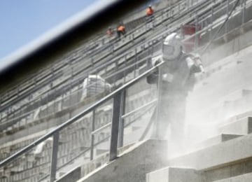 Ongoing work on the new Atletico Madrid stadium