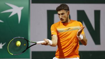 Pablo Carreño, en su debut en Roland Garros.
