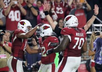 John Brown, uno de los wide receiver de Arizona, está siendo un jugador importantísmo para el ataque aéreo de los Cardinals.  