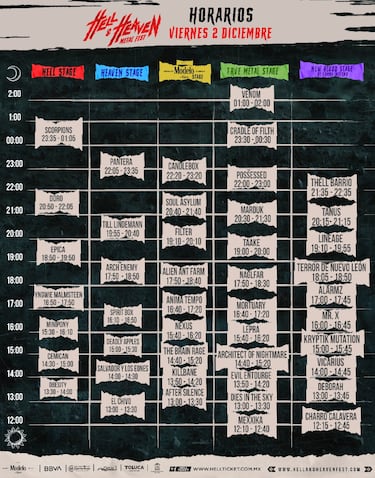 Hell and Heaven: Mapa del festival, horarios y rutas para llegar