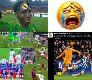 Las derrotas del Madrid y del City protagonistas de los memes de la jornada