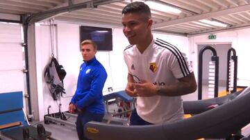 Juan Camilo Hernández trabaja en su recuperación