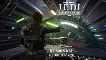 Componentes de la espada láser en Star Wars Jedi: Fallen Order