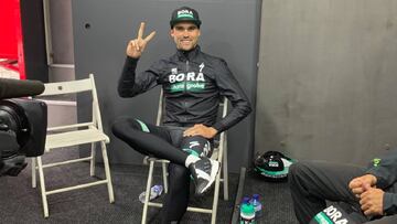 Maximilian Schachmann, primer líder de la Vuelta al País Vasco.