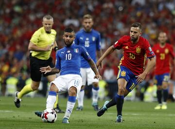 Insigne and Jordi Alba.