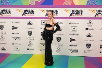 Cristina Regatero en la alfombra roja de LOS40 Music Awards Santander.