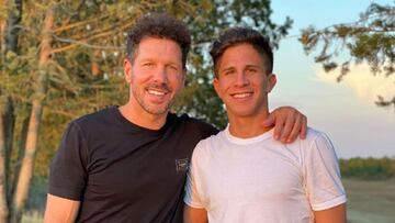 Diego Pablo Simeone y Giuliano Simeone.