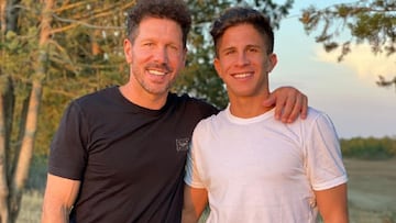 Diego Pablo Simeone y Giuliano Simeone.