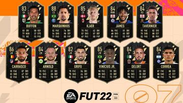 TOTW 7 de FUT FIFA 22 con Vinícius Jr, Carrasco y Buffon, ya disponible