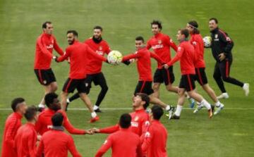 Gran ambiente entre los jugadores. 