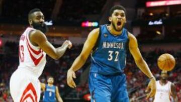 Towns (32+11), a la altura de LeBron, O'Neal y Durant