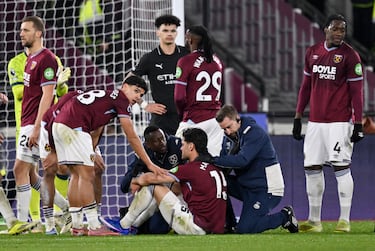 In pictures: Brutal Haaland hit downs defender as Man City held by West Ham