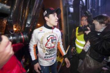 La localidad de Cervera se volcó, a pesar de la lluvia, en el recibimiento del Campeón del Mundo de MotoGP.