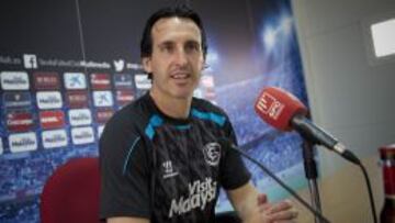 Unai Emery en rueda de prensa