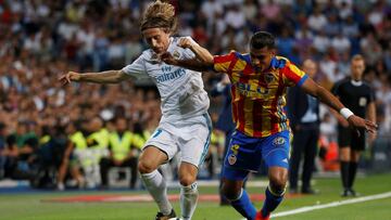 Debut de Murillo en el empate 2 - 2 del Valencia ante el Madrid