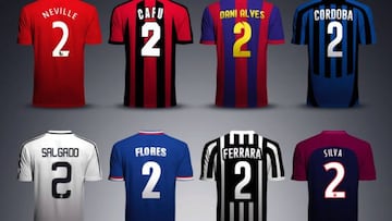 Los 16 legendarios futbolistas con el dorsal '2'; ¿Cuál es tu favorito?