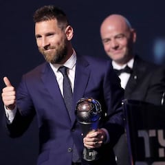 How many times has Messi won The Best award?