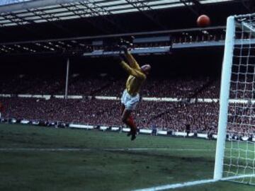 En la final del Mundial de Inglaterra 1966 disputado entre Alemania e Inglaterra, el inglés Hurst disparó el balón y pegó en el larguero. Botó en la raya y el árbitro, el suizo Gottfried Dienst, lo consideró un gol legal.  