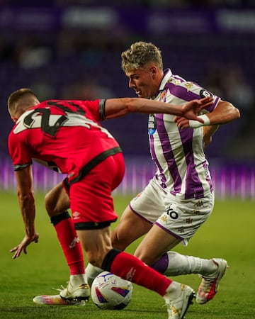 Garri, en el Trofeo Ciudad de Valladolid, ante el Rayo Vallecano.