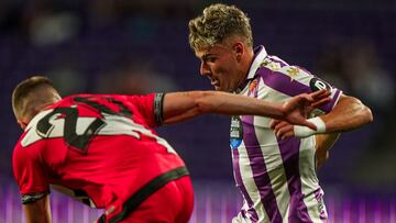 Garri, en el Trofeo Ciudad de Valladolid, ante el Rayo Vallecano.