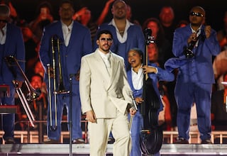 Bad Bunny emula a Messi en el estadio de River