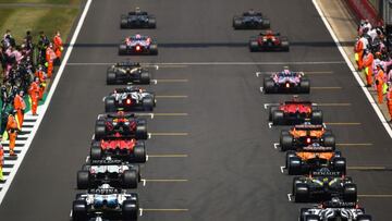 Salida del GP de Gran Bretaña 2020.