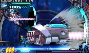 Captura de pantalla - Azure Striker Gunvolt (3DS)