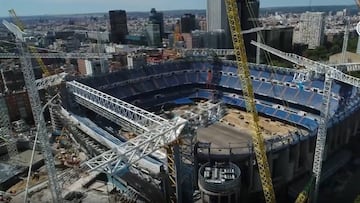 El espectacular vídeo de cómo ha ido cambiando el Bernabéu