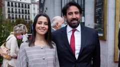 MADRID, SPAIN - SEPTEMBER 23: (L-R) President of Ciudadanos party Ines Arrimadas and husband Xavier Cima attend the opening of the Royal Theatre season on September 23, 2021 in Madrid, Spain. (Photo by Paolo Blocco/Getty Images)