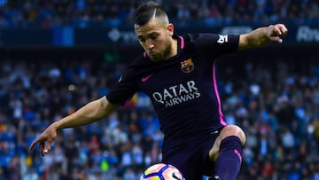 Jordi Alba, en La Rosaleda.