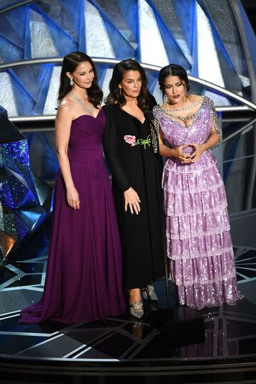 Ashley Judd, Annabella Sciorra y Salma Hayek.