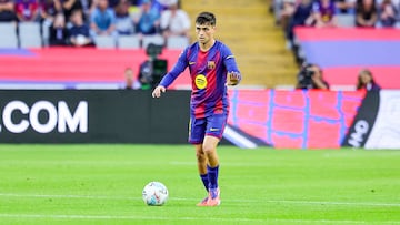 Pedri, en el partido contra la Real Sociedad.