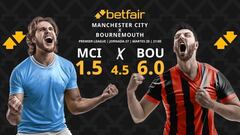Manchester City vs. AFC Bournemouth: horario, dónde ver, pronósticos y clasificación