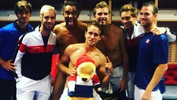 Yannick Noah celebró la victoria de Francia con un desnudo