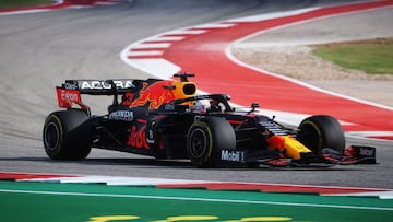 Verstappen durante la jornada del viernes en Austin.