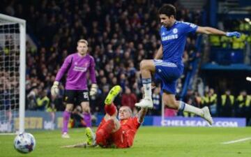 Diego Costa aparece en el conteo realizado por la empresa Prime Time Sport, gracias al 78 por ciento de presencias que logró en Chelsea.