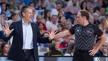 22/06/25
FINAL ACB 2025
REAL MADRID - VALENCIA BASKET
Arbitro Emilio PEREZ PIZARRO Entr PEDRO MARTINEZ BALONCESTO SEGUNDO PARTIDO