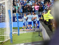 Málaga CF - S.D. Huesca. Gol de Joaquín.