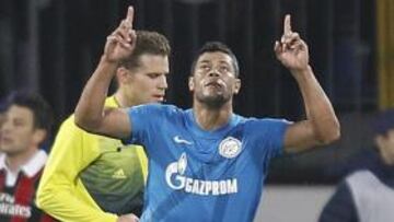 Hulk celebra un gol.