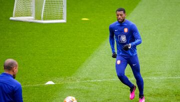 Wijnaldum, con la selección neerlandesa.