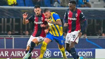 Jugada del Bolonia-Shakhtar de Champions League.