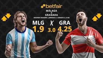 Málaga CF vs. Granada CF: horario, dónde ver, pronósticos y clasificación