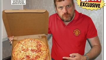 James Haggerty, un aficionado del Manchester United, planea demandar a una pizzer&iacute;a por encontrar la cara de Guardiola en la pizza pepperoni que encarg&oacute;.