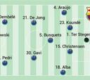 Alineación posible del Barcelona contra el Real Madrid hoy en la final de la Supercopa de España