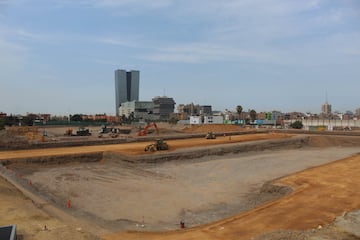 Vista panorámica de los trabajos en la sede de la Videna