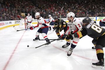 La pelea entre Knights y Capitals en la Stanley Cup de la NHL