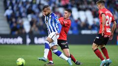 Rafinha, jugador de la Real Sociedad, durante el partido contra el Alav&eacute;s.