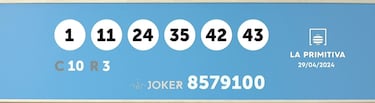 La Primitiva: comprobar los resultados del sorteo de hoy, lunes 29 de abril