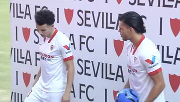 El Sevilla presenta a sus dos ¨²ltimos fichajes: Idrissi y Rekik